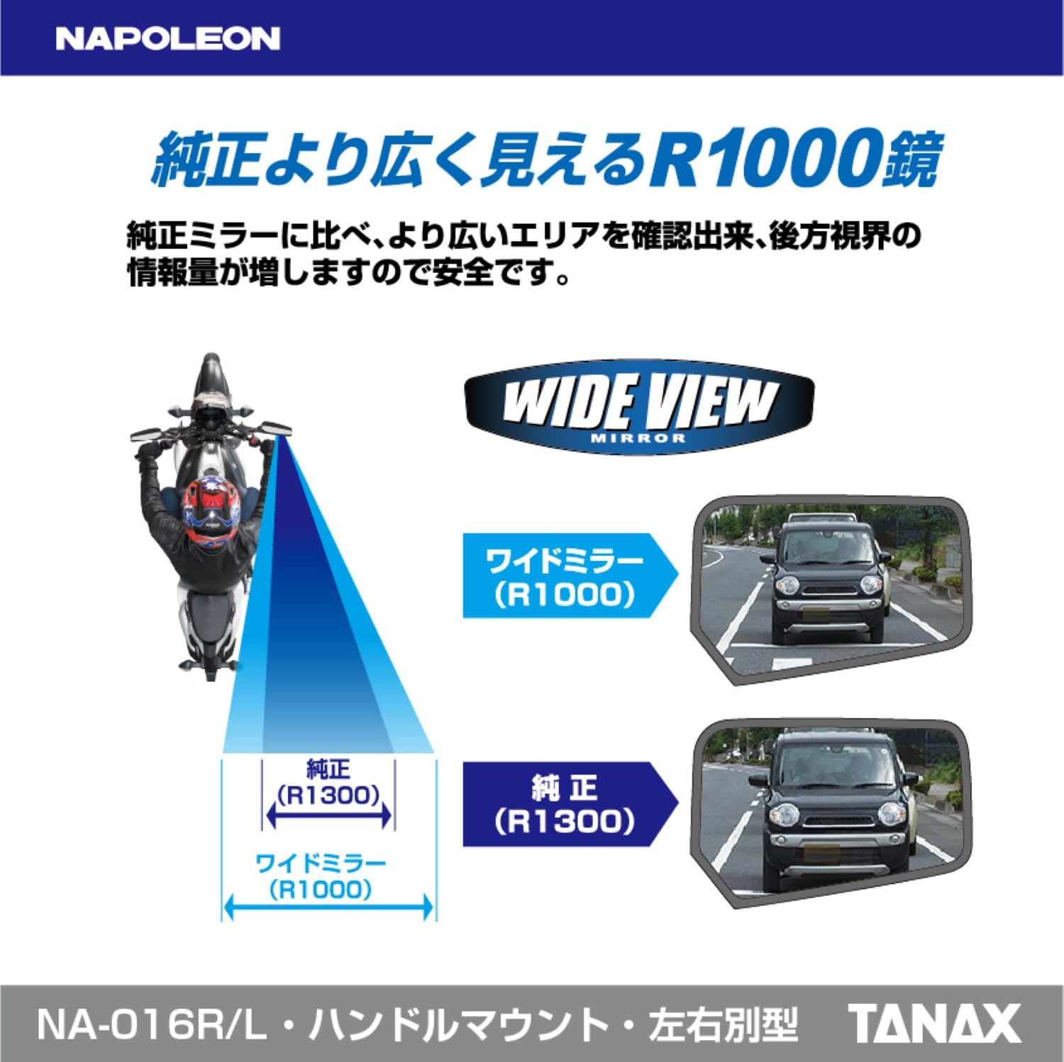 Amazon.co.jp: Tanax TANAX Cross 2 Mirror EX L Raysave NA-016L